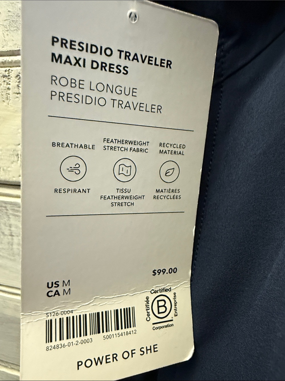 Athleta  Presidio Traveler Maxi Dress NWT - Picture 5 of 6